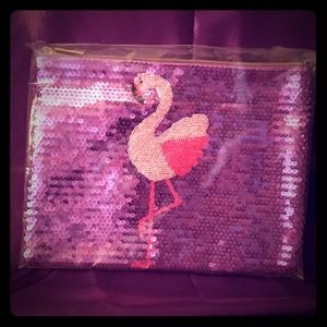 Tarte Flamingo makeup bag